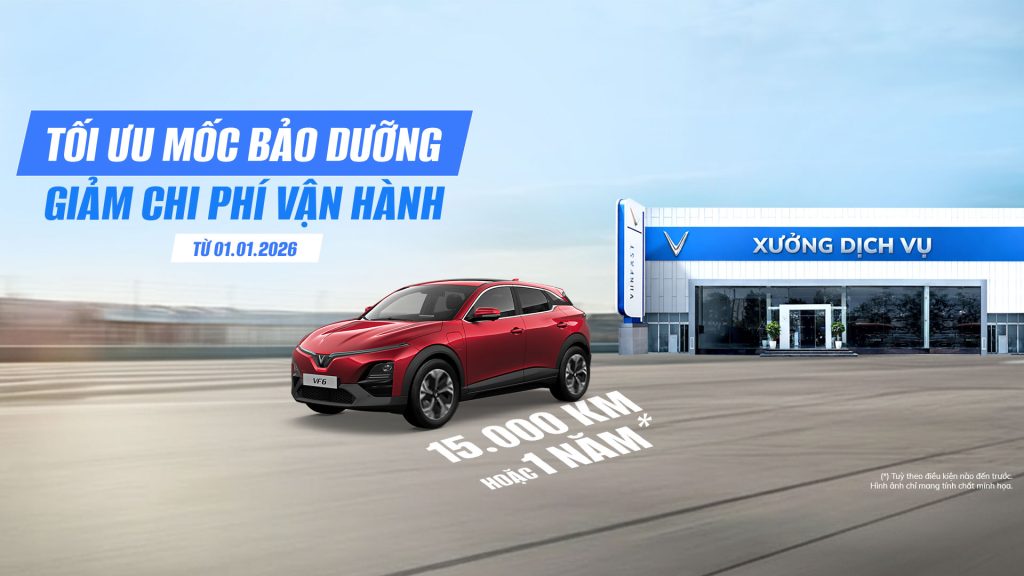 VinFast tối ưu mốc bảo dưỡng, giảm chi phí vận hành cho khách hàng