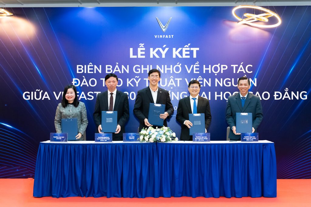 VinFast hợp tác với 30 trường đại học, cao đẳng – chuẩn hóa chương trình và chất lượng đào tạo kỹ sư ô tô điện